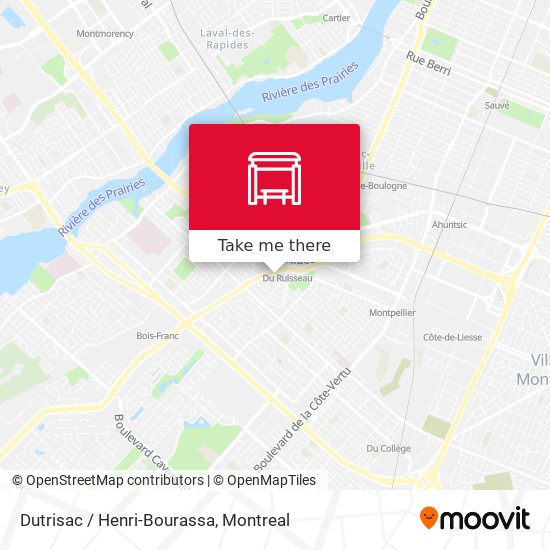 Dutrisac / Henri-Bourassa map