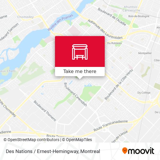 Des Nations / Ernest-Hemingway map