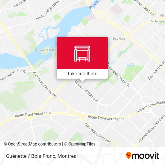 Guénette / Bois-Franc map