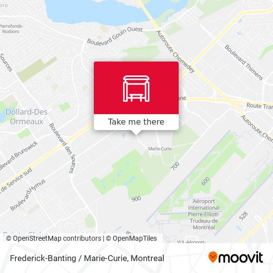 Frederick-Banting / Marie-Curie map