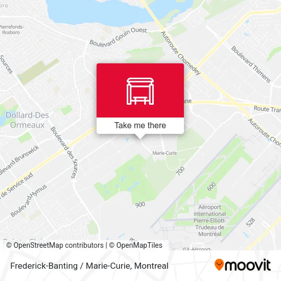 Frederick-Banting / Marie-Curie map