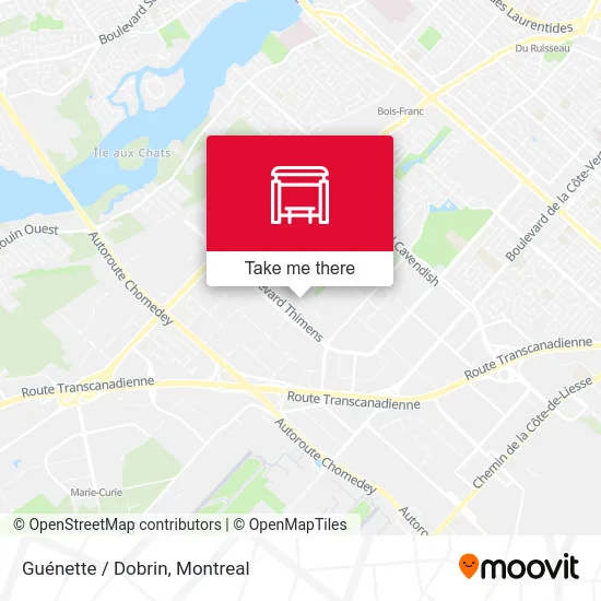 Guénette / Dobrin map