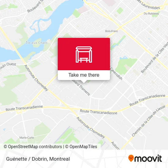 Guénette / Dobrin map