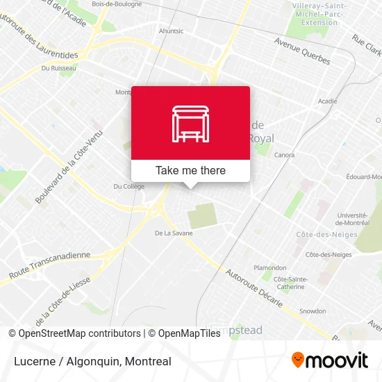 Lucerne / Algonquin map