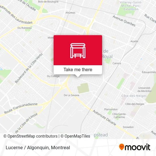 Lucerne / Algonquin map