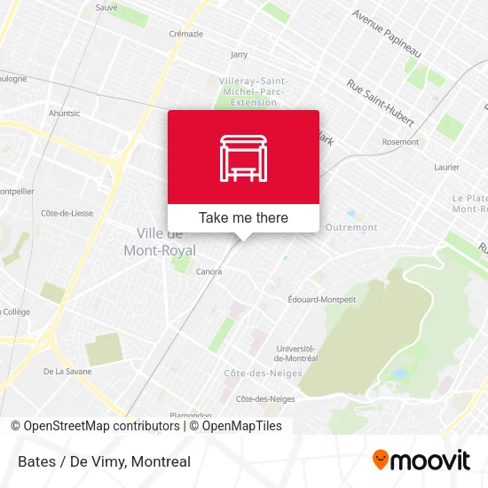 Bates / De Vimy map