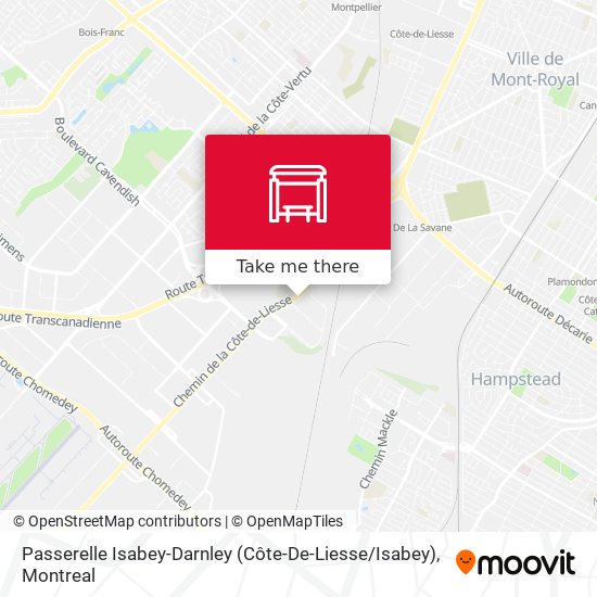 Passerelle Isabey-Darnley (Côte-De-Liesse / Isabey) map