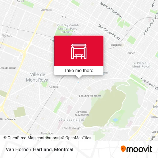 Van Horne / Hartland map