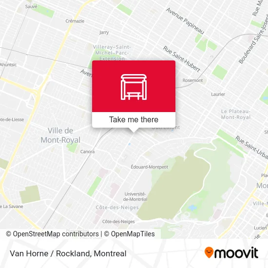 Van Horne / Rockland map