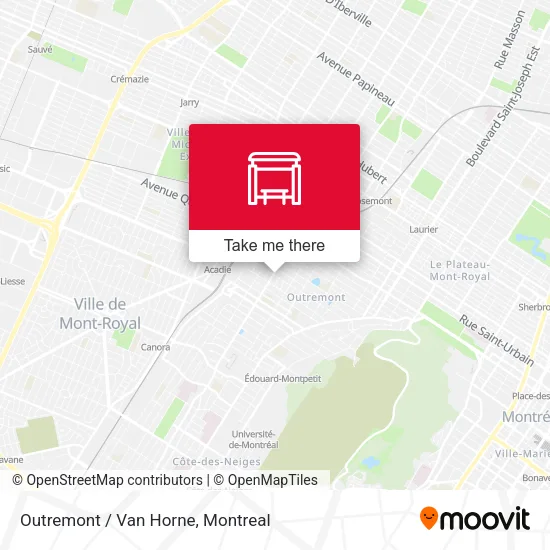 Outremont / Van Horne map