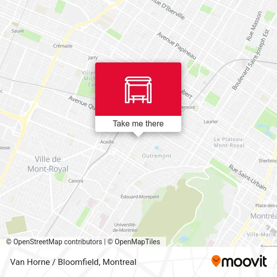Van Horne / Bloomfield map