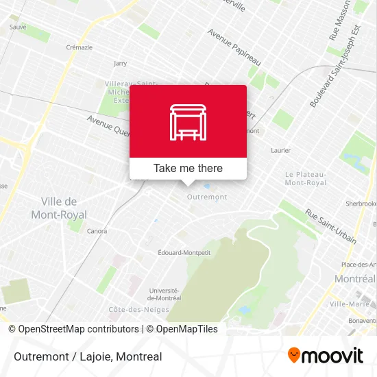 Outremont / Lajoie map