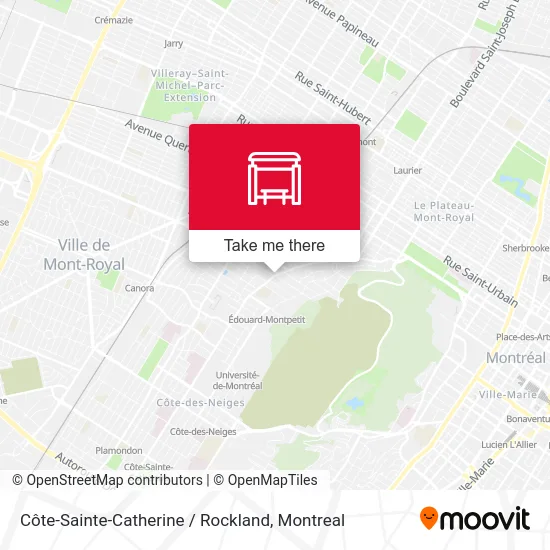 Côte-Sainte-Catherine / Rockland map