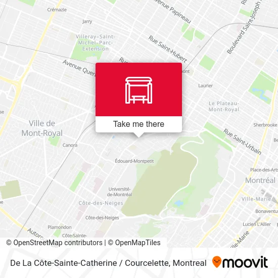 De La Côte-Sainte-Catherine / Courcelette map