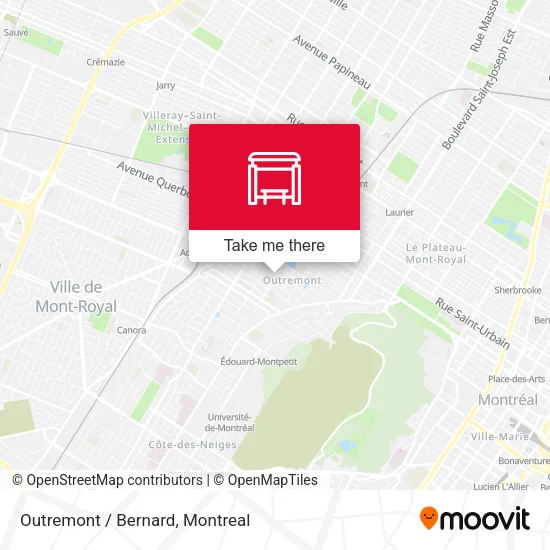 Outremont / Bernard map