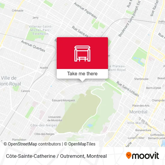 Côte-Sainte-Catherine / Outremont map