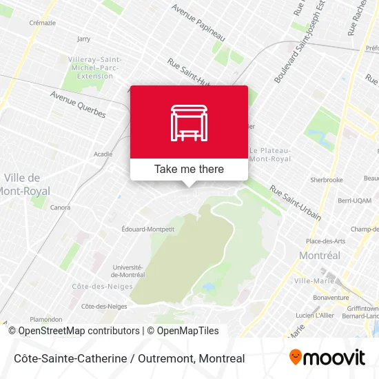 Côte-Sainte-Catherine / Outremont map