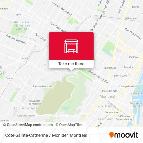 Côte-Sainte-Catherine / Mcnider map
