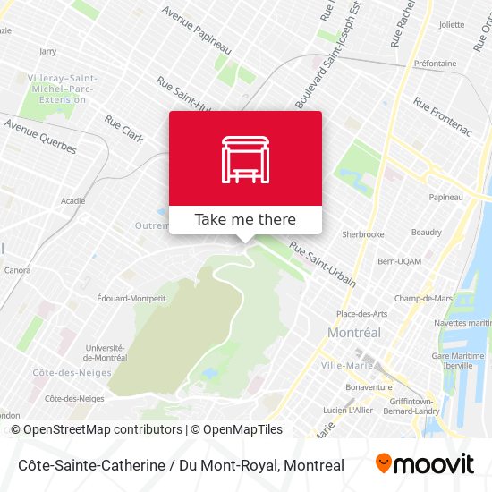 Côte-Sainte-Catherine / Du Mont-Royal map