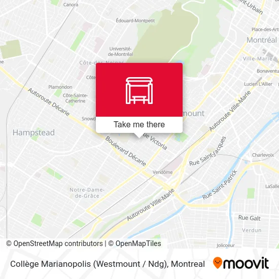 Collège Marianopolis (Westmount / Ndg) map