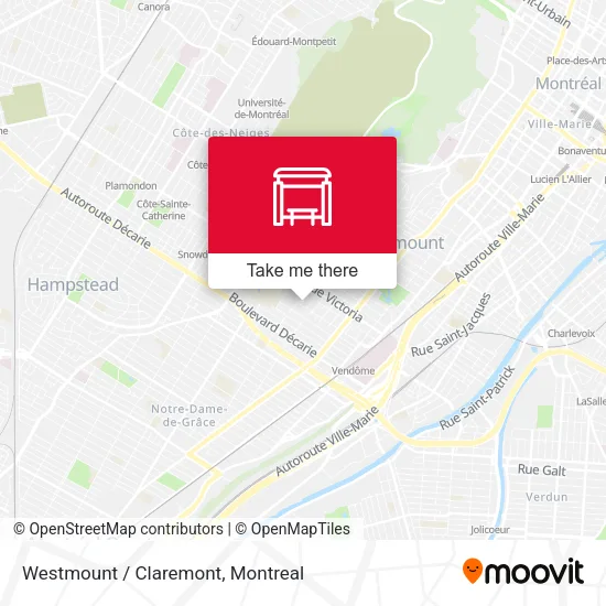 Westmount / Claremont map