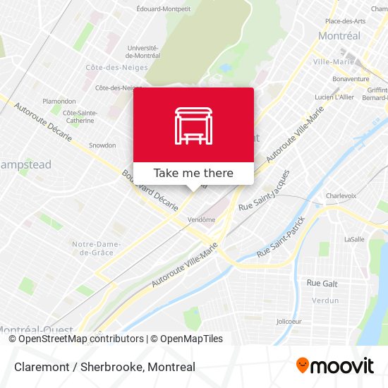 Claremont / Sherbrooke map