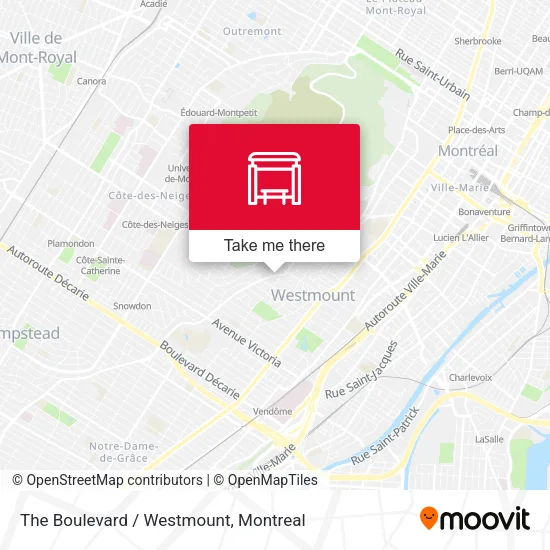 The Boulevard / Westmount map
