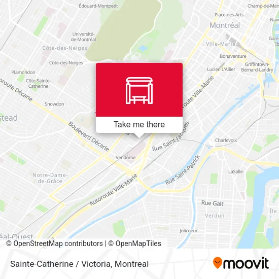 Sainte-Catherine / Victoria map