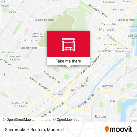 Sherbrooke / Redfern map
