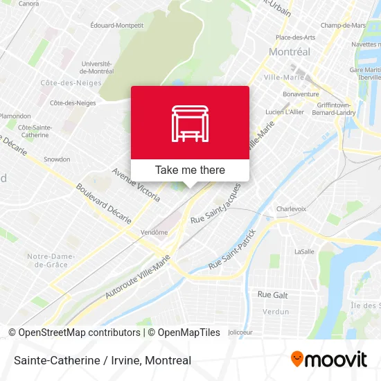 Sainte-Catherine / Irvine map