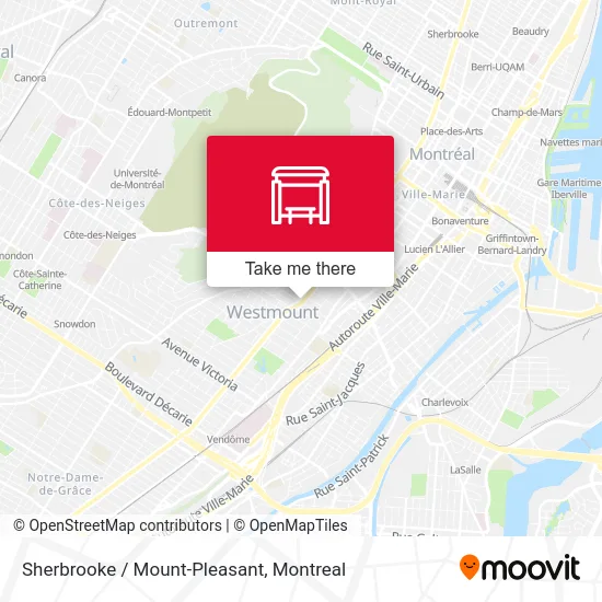 Sherbrooke / Mount-Pleasant map