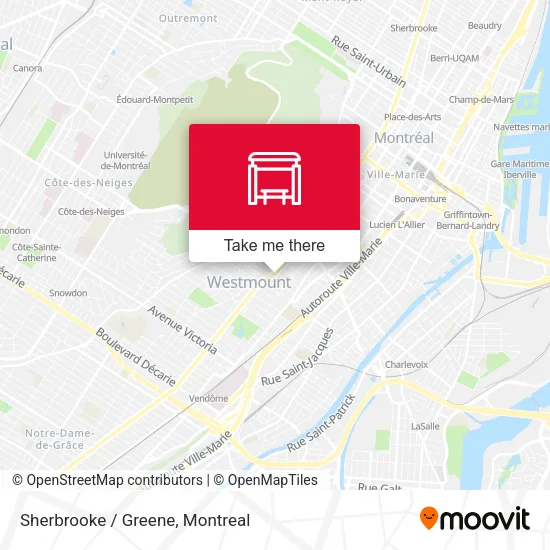 Sherbrooke / Greene map