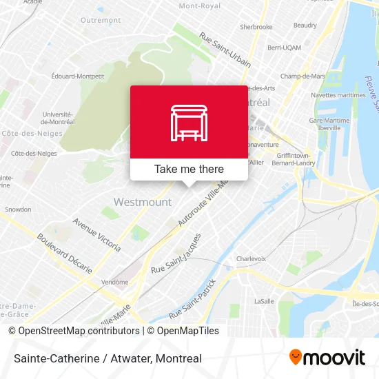 Sainte-Catherine / Atwater map