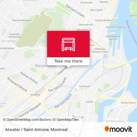 Atwater / Saint-Antoine map