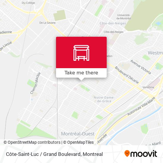 Côte-Saint-Luc / Grand Boulevard map