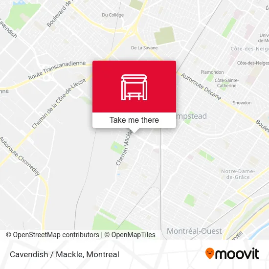 Cavendish / Mackle map