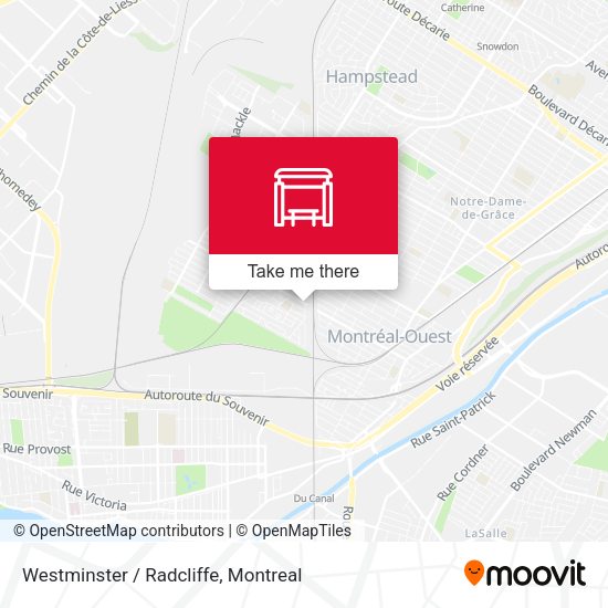 Westminster / Radcliffe map