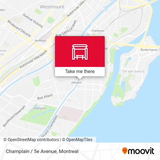 Champlain / 5e Avenue map