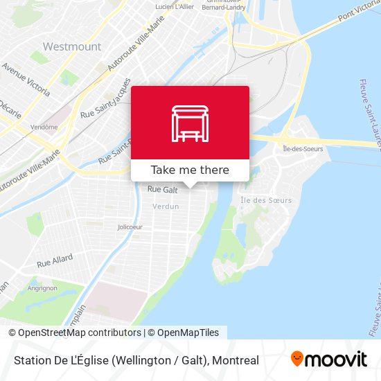 Station De L'Église (Wellington / Galt) map