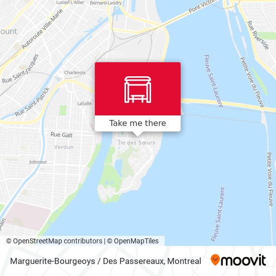 Marguerite-Bourgeoys / Des Passereaux map