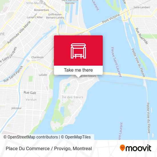 Place Du Commerce / Provigo map