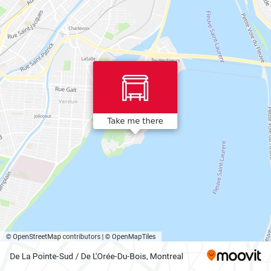 De La Pointe-Sud / De L'Orée-Du-Bois map