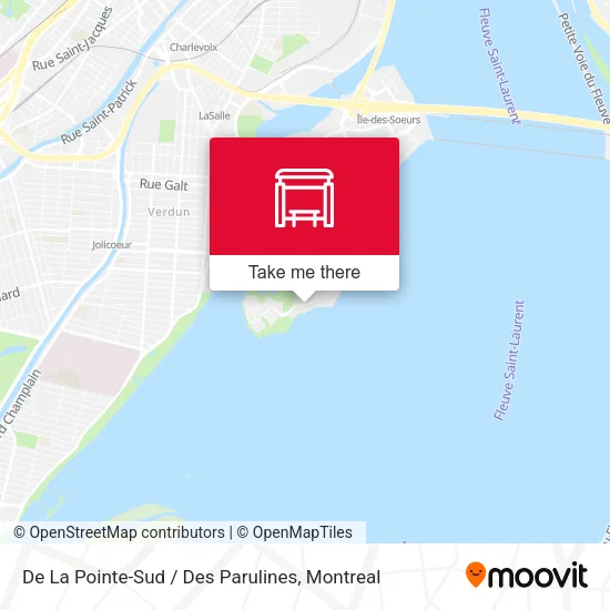 De La Pointe-Sud / Des Parulines map