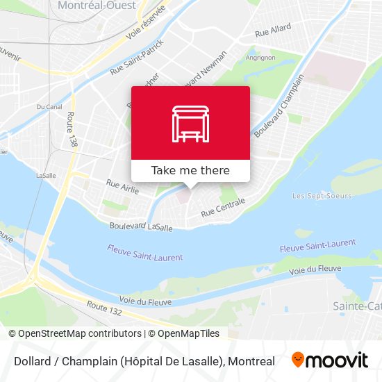 Dollard / Champlain (Hôpital De Lasalle) map