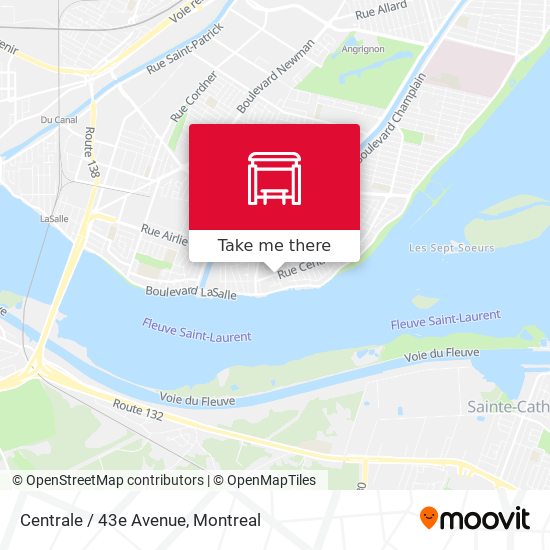 Centrale / 43e Avenue map
