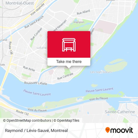 Raymond / Lévis-Sauvé map