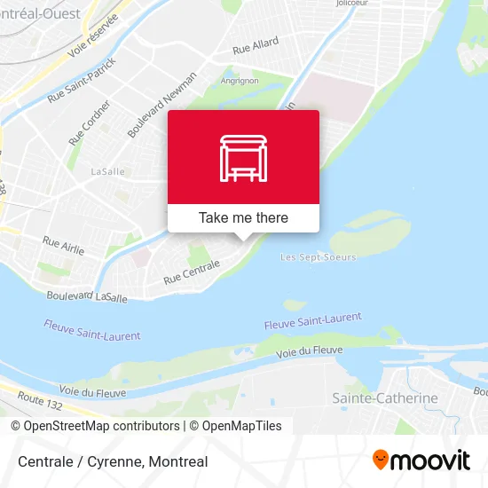 Centrale / Cyrenne map