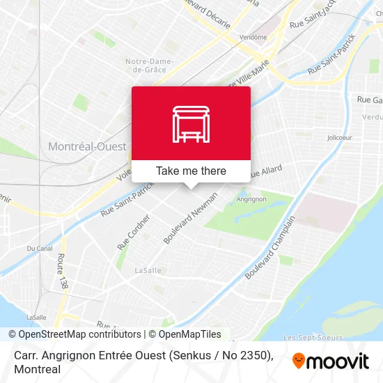 Carr. Angrignon Entrée Ouest (Senkus / No 2350) map