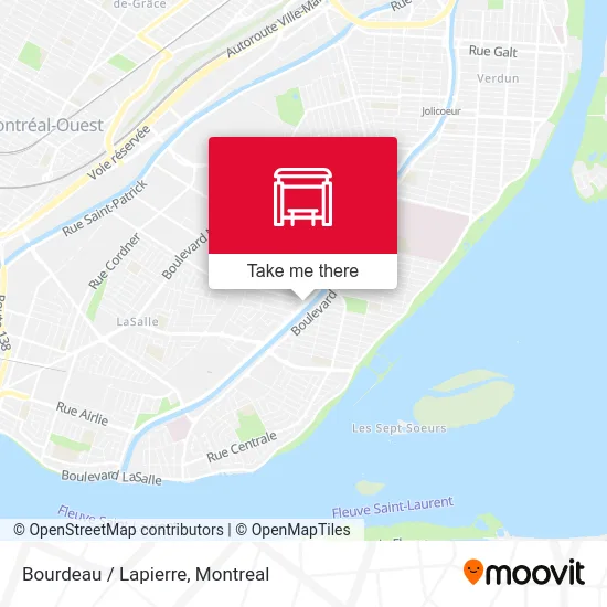 Bourdeau / Lapierre map