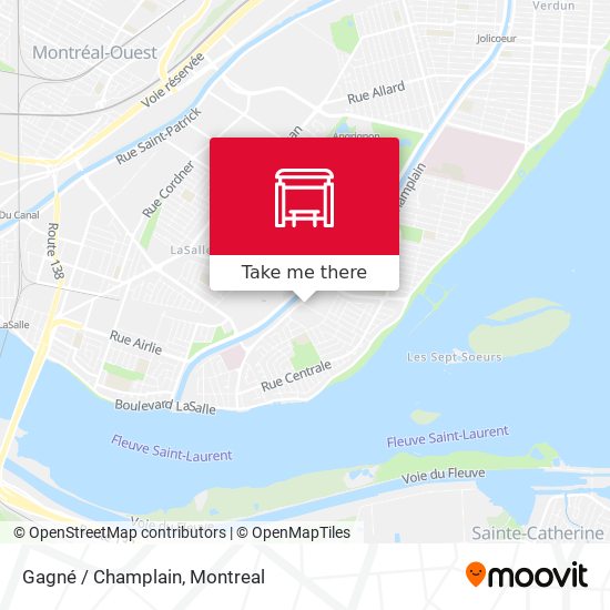 Gagné / Champlain map